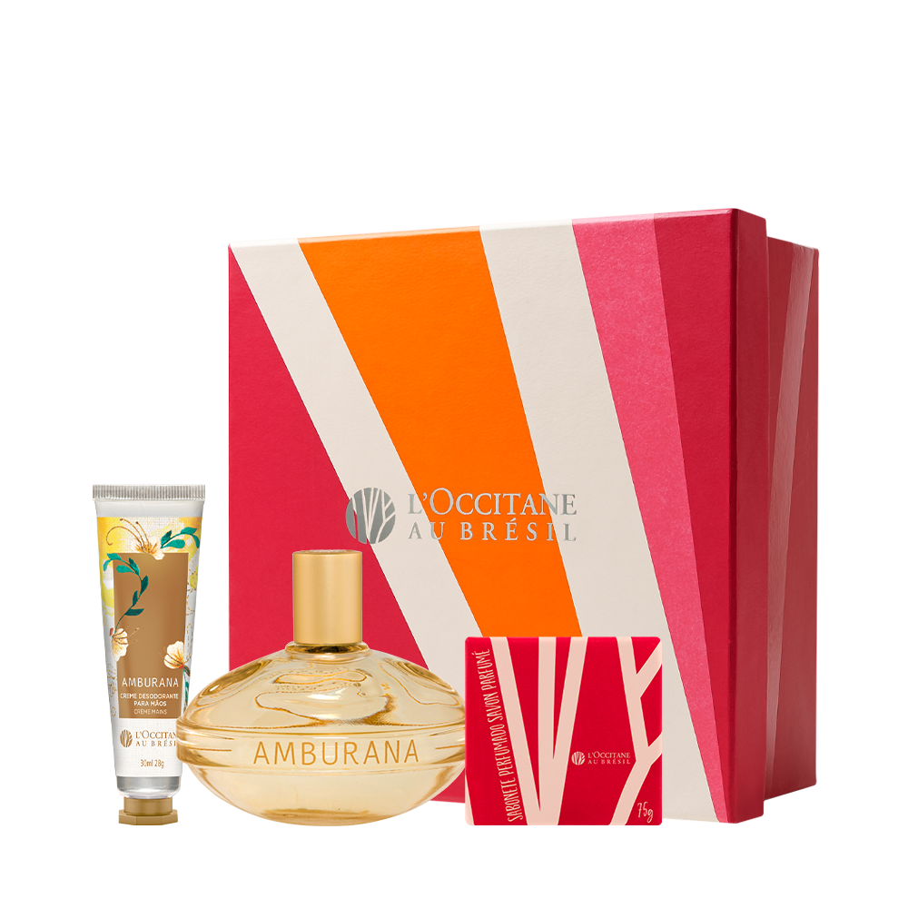 Presente Amburana: Deo Colônia, Creme e Sabonete